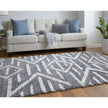Feizy Mynka 39IBF Transitional Diamond in Gray/Ivory