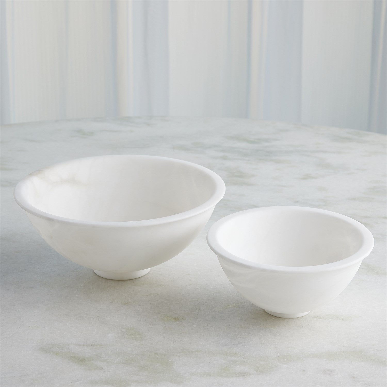 Global Views White Oiled Alabaster Bowl