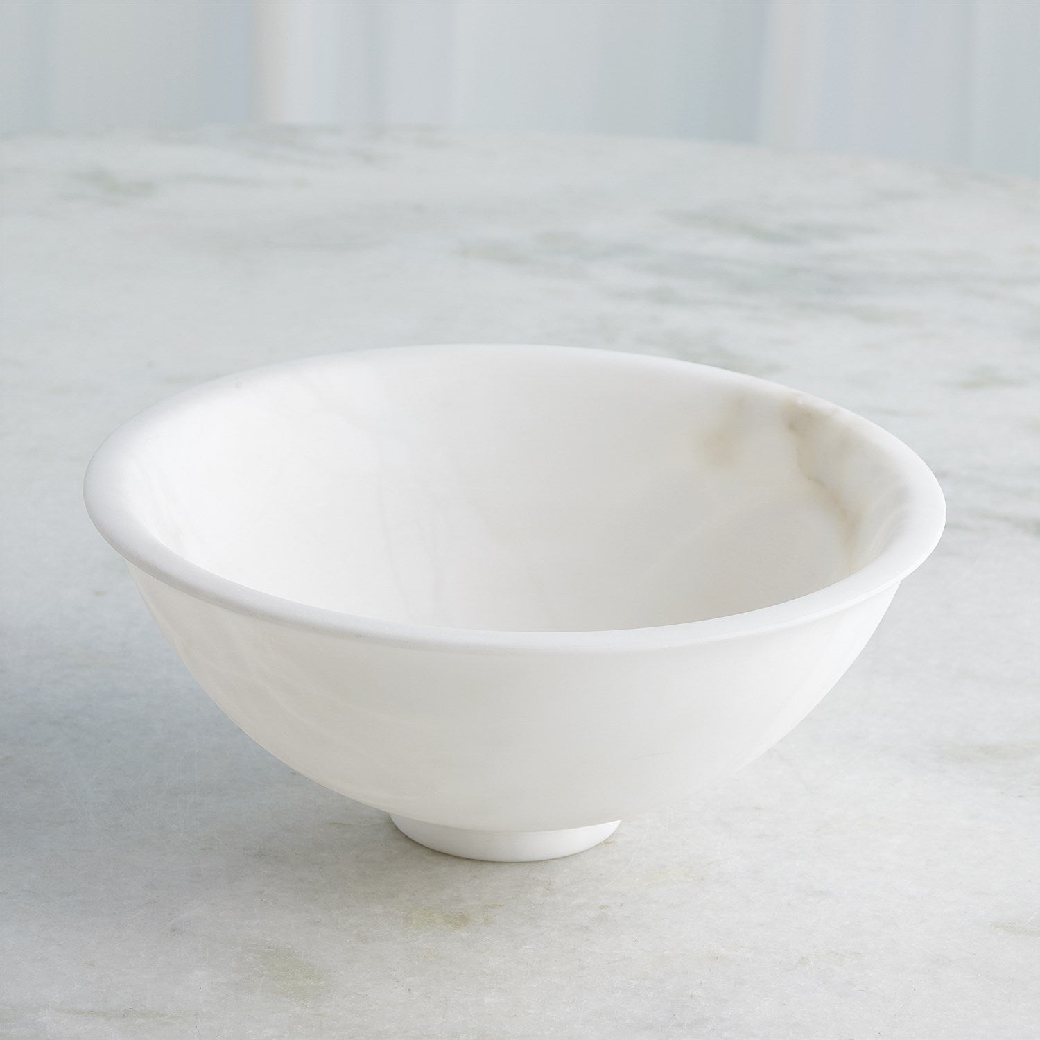 Global Views White Oiled Alabaster Bowl