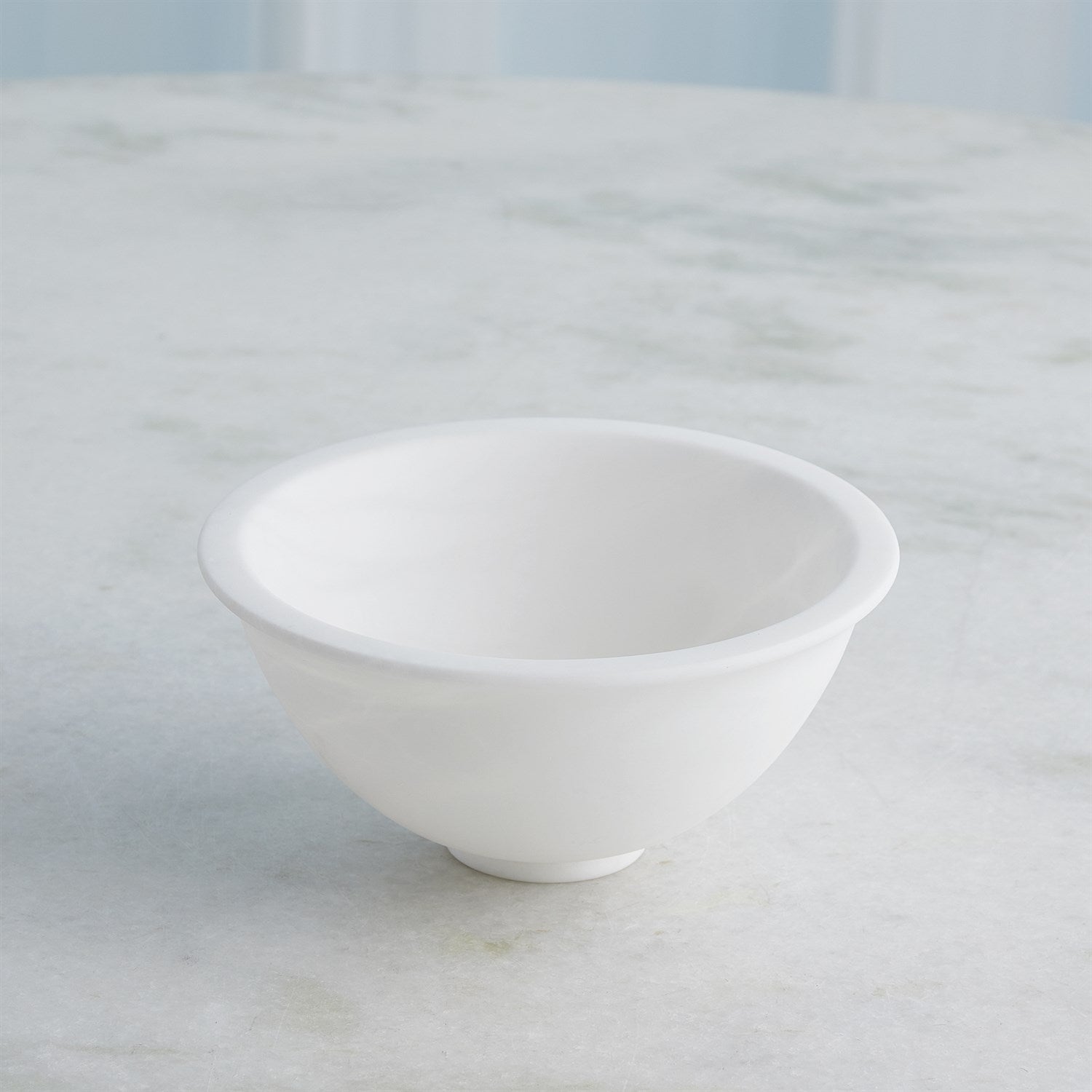 Global Views White Oiled Alabaster Bowl