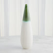Global Views Emerald Furrow Taper Vase