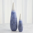 Global Views Furrow Cobalt Taper Vase