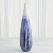 Global Views Furrow Cobalt Taper Vase