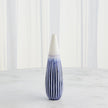 Global Views Furrow Cobalt Taper Vase