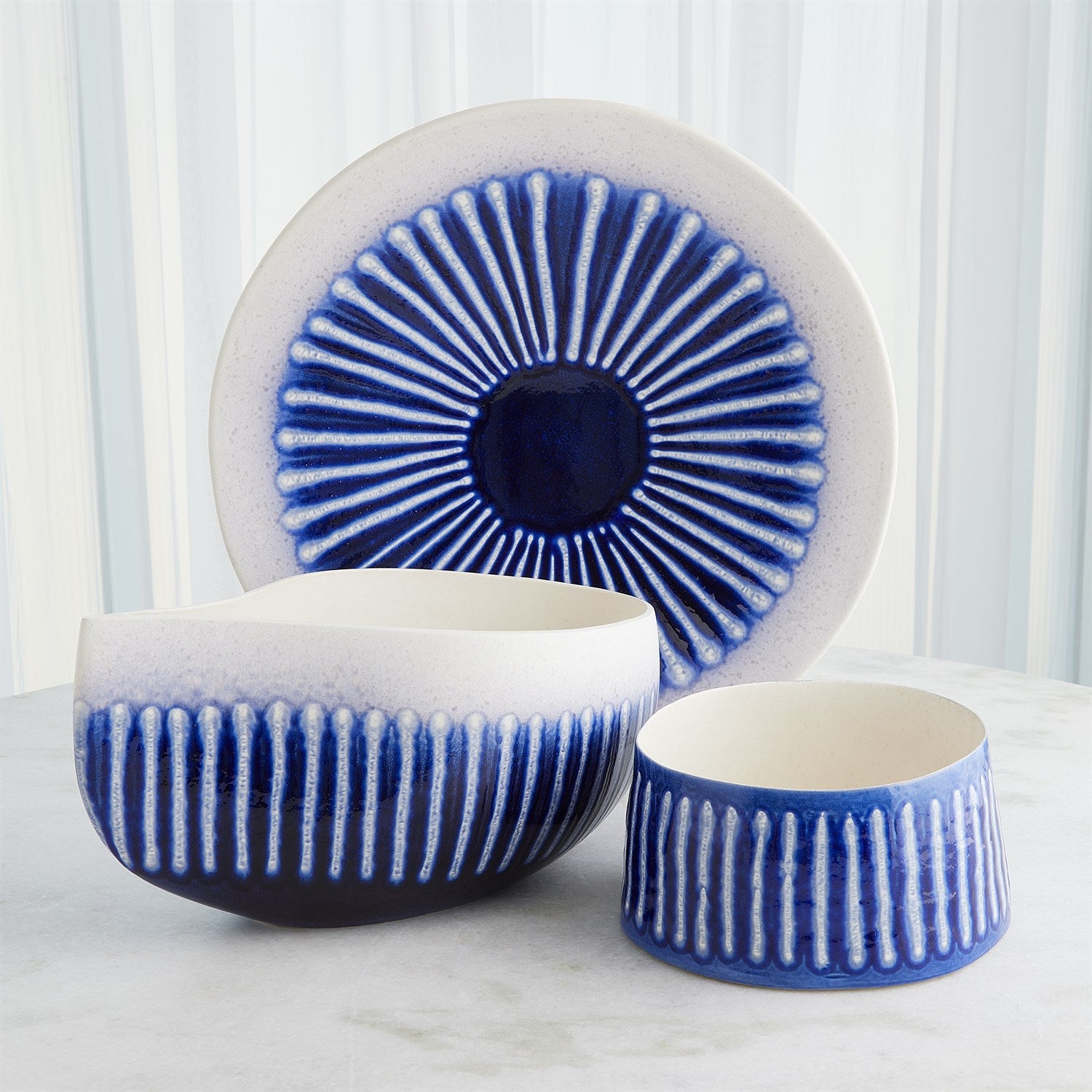 Global Views Giant Cobalt Teardrop Bowl