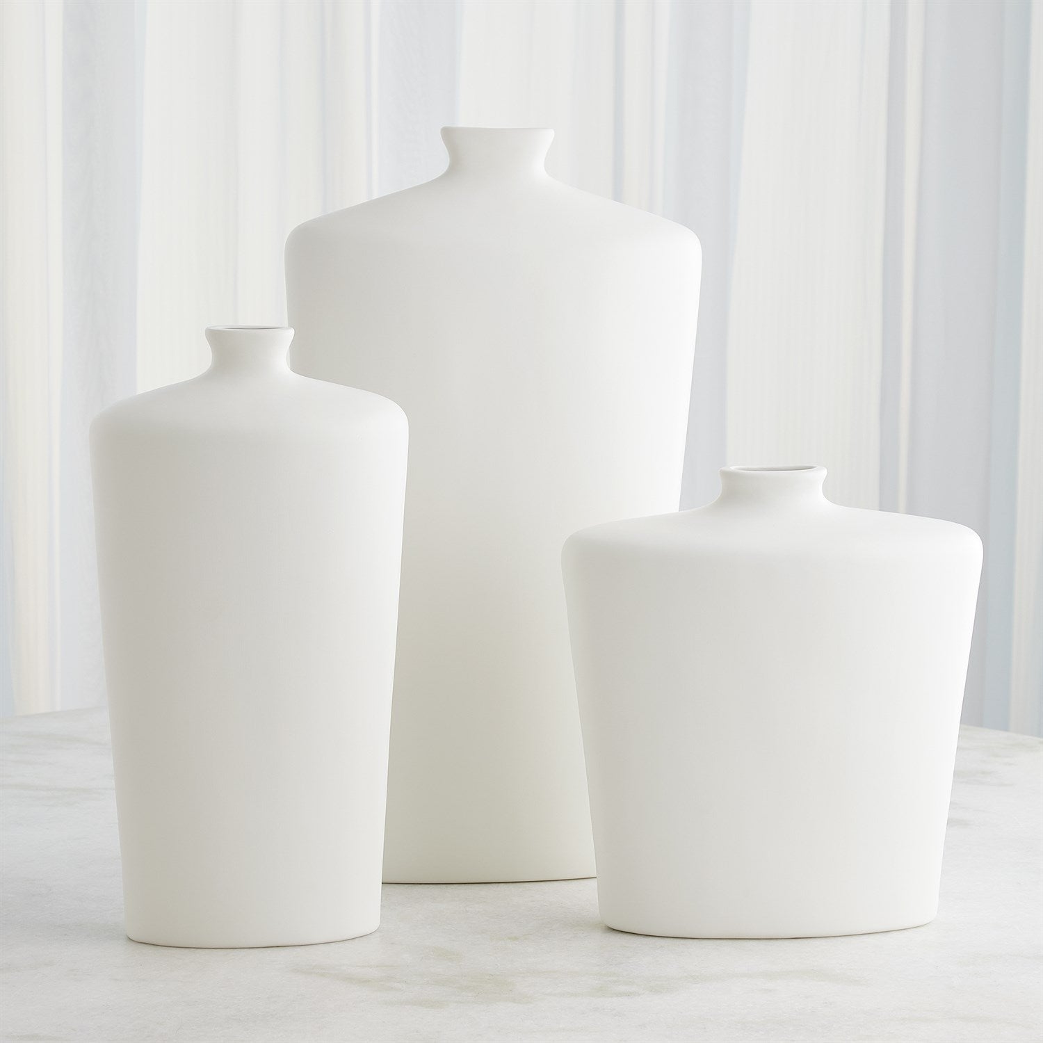 Citizen Artist for Global Views Matte White Terzo Vase