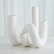 Global Views Matte White Cellentani Vase Set