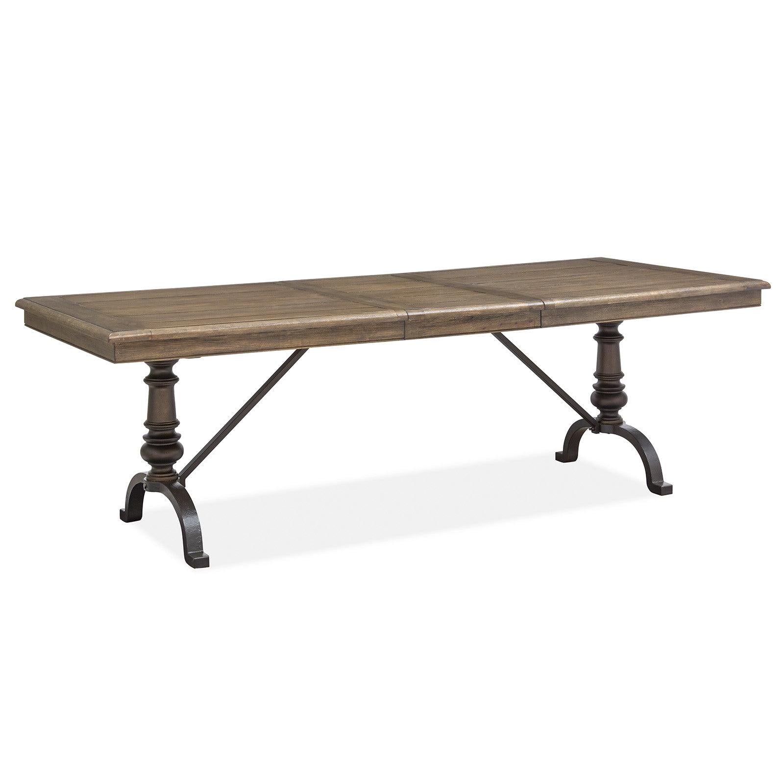 Magnussen Home Roxbury Manor Homestead Brown Extendable Rectangular Dining Table
