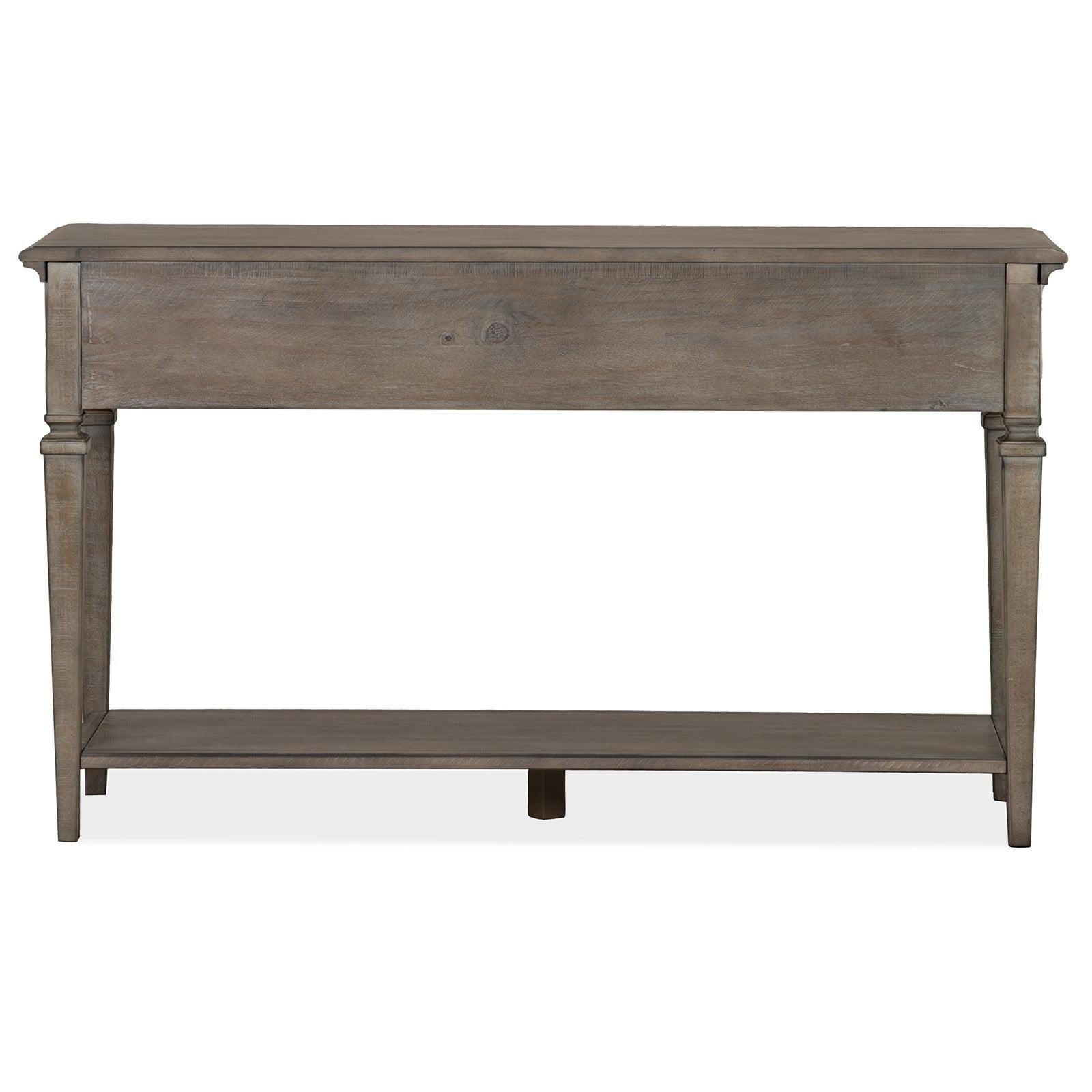 Magnussen Home Lancaster Dovetail Grey Rectangular Sofa Table