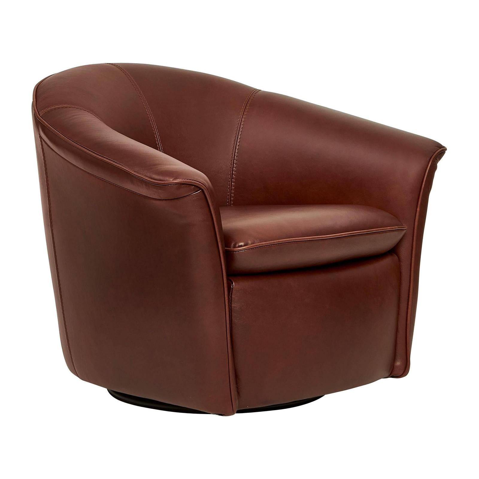 Maitland Smith Scoop Swivel Chair