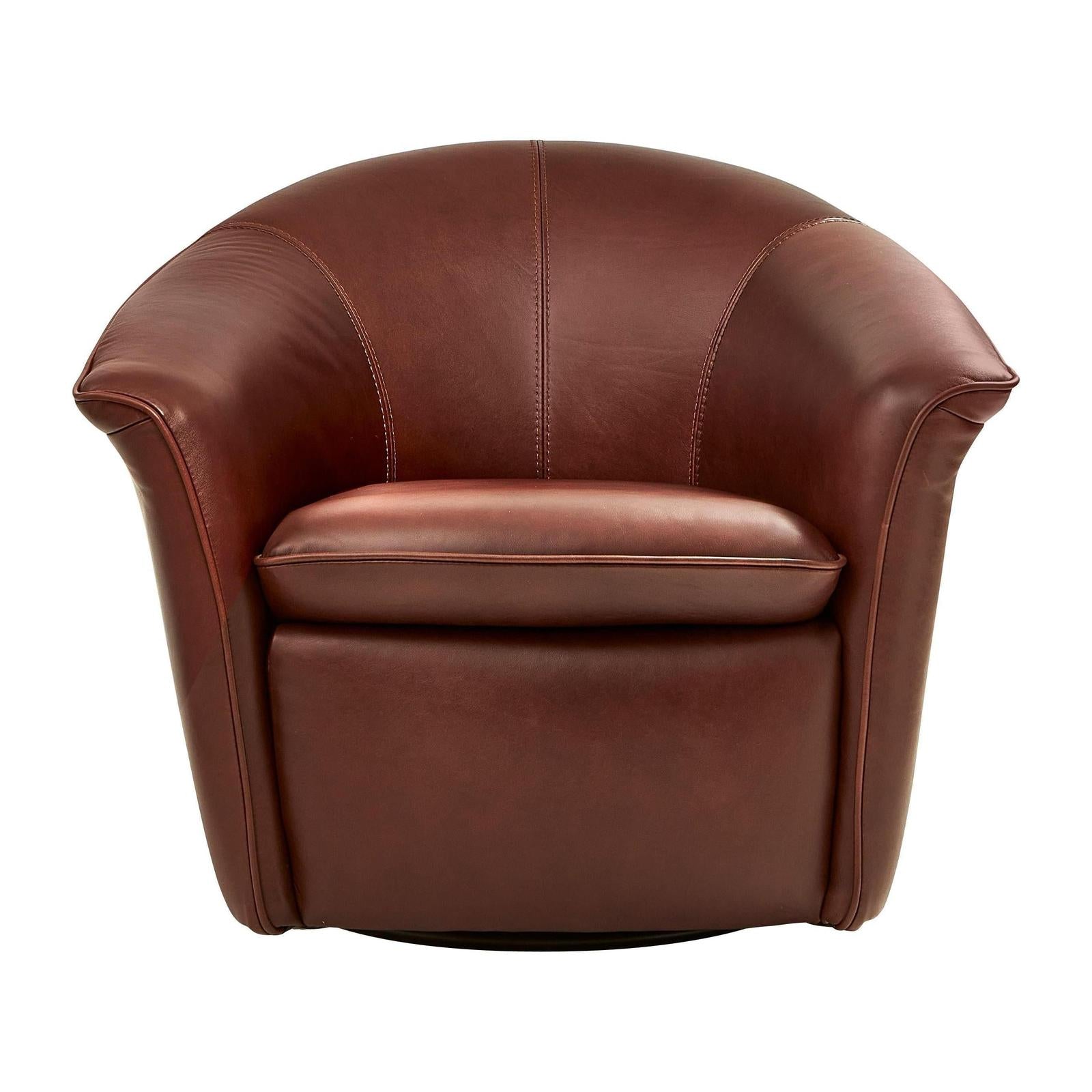Maitland Smith Scoop Swivel Chair
