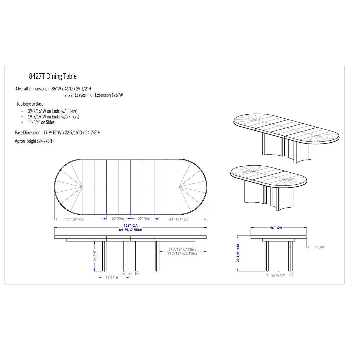 Vanguard Reflection Dining Table
