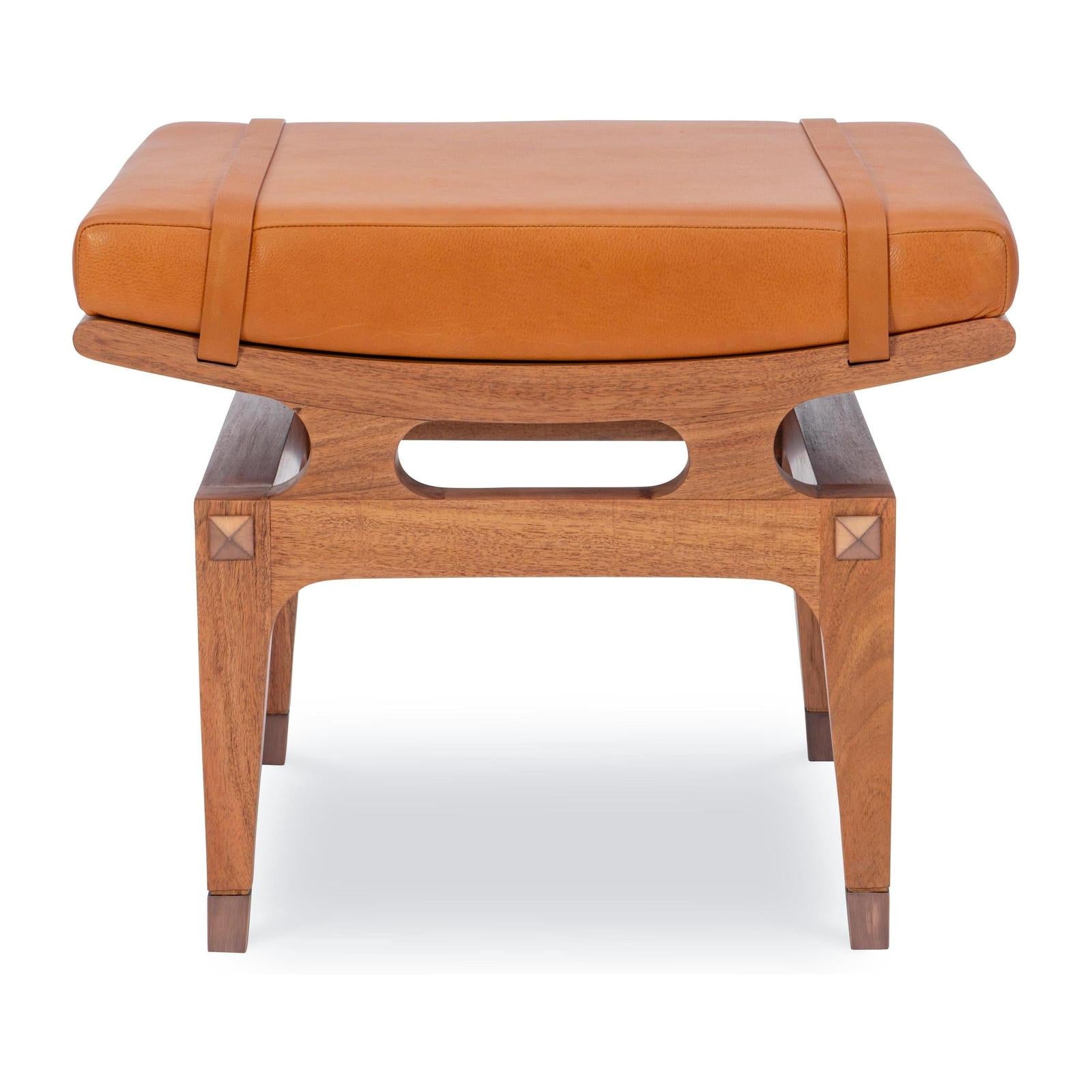 Maitland Smith Saddle Back Ottoman