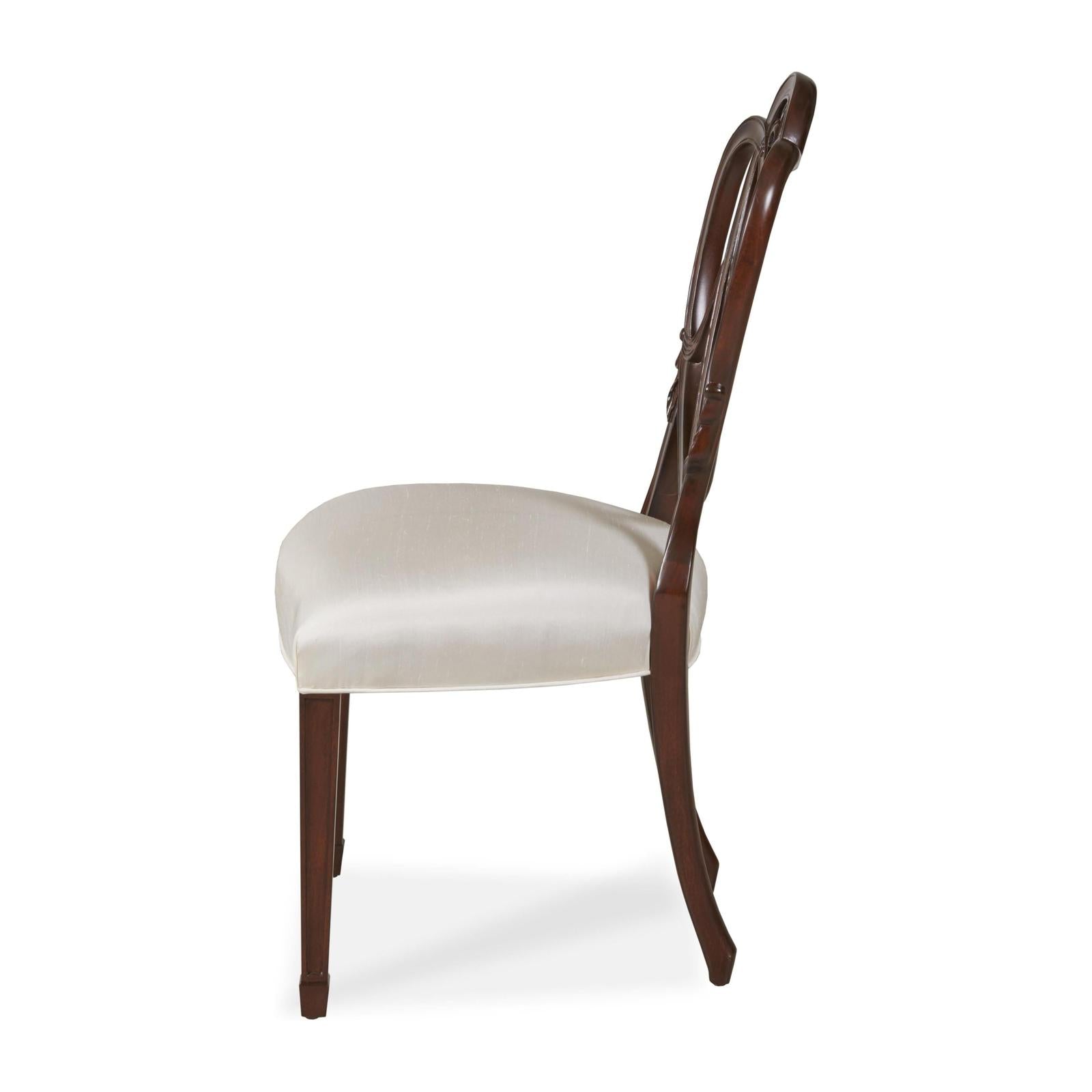 Maitland Smith Heart Side Chair Pearl