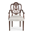 Maitland Smith Heart Arm Chair Pearl