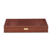 Maitland Smith Tan Leather Game Board