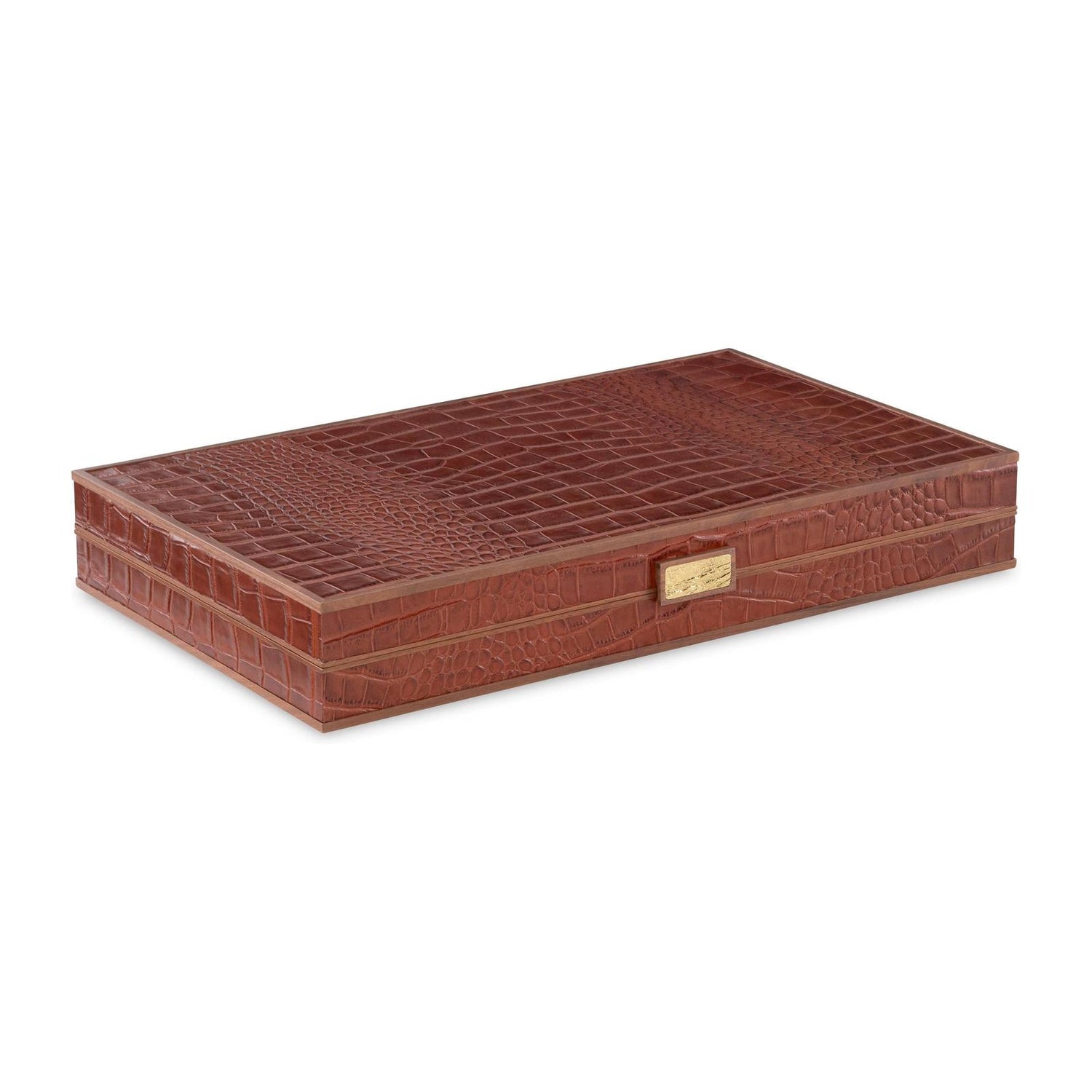 Maitland Smith Tan Leather Game Board