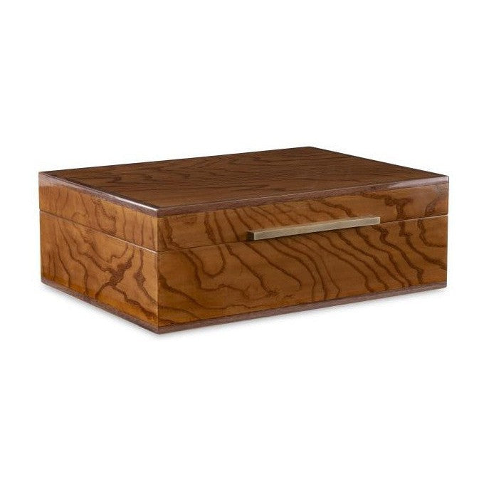 Maitland Smith Walnut And Brass Box