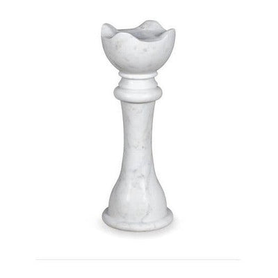Maitland Smith White Chess Table Queen