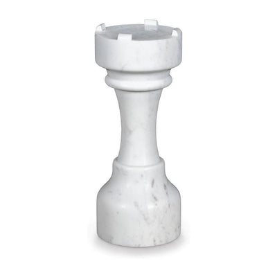 Maitland Smith White Chess Table Castle