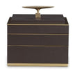 Maitland Smith Brown Compartment Box