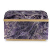 Maitland Smith Small Brass And Amethyst Box