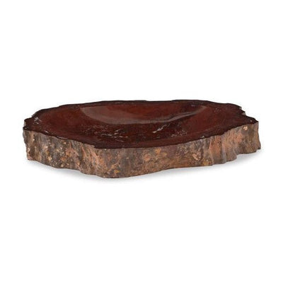 Maitland Smith Large Red Petrified Bowl