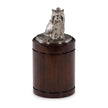 Maitland Smith Nickel Yorkie Canister
