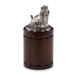 Maitland Smith Nickel Yorkie Canister