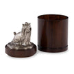 Maitland Smith Nickel Yorkie Canister
