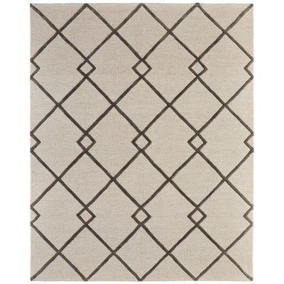 Feizy Kimball 8A36F Transitional Trellis & Lattice Rug in Ivory/Gray/Tan