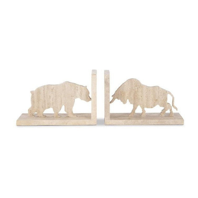 Maitland Smith Bull/Bear Bookend