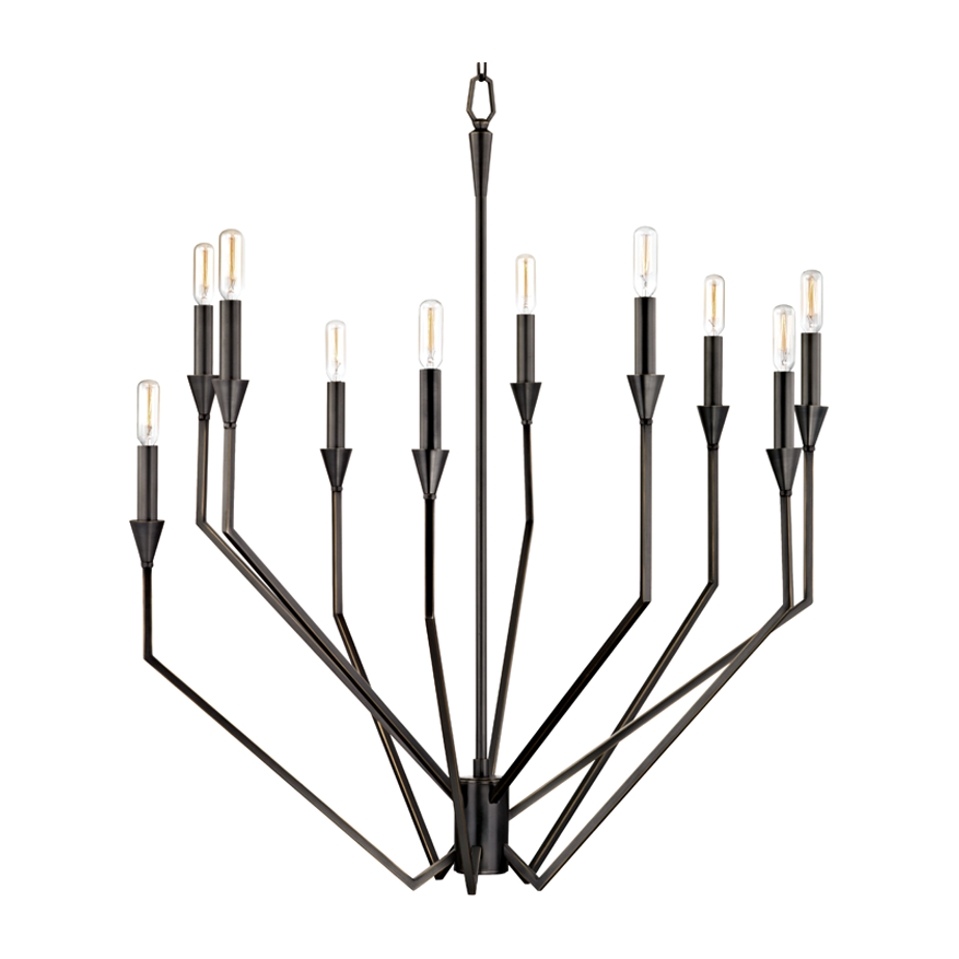 Hudson Valley Lighting Archie 10 Light 30 inch Chandelier Ceiling Light