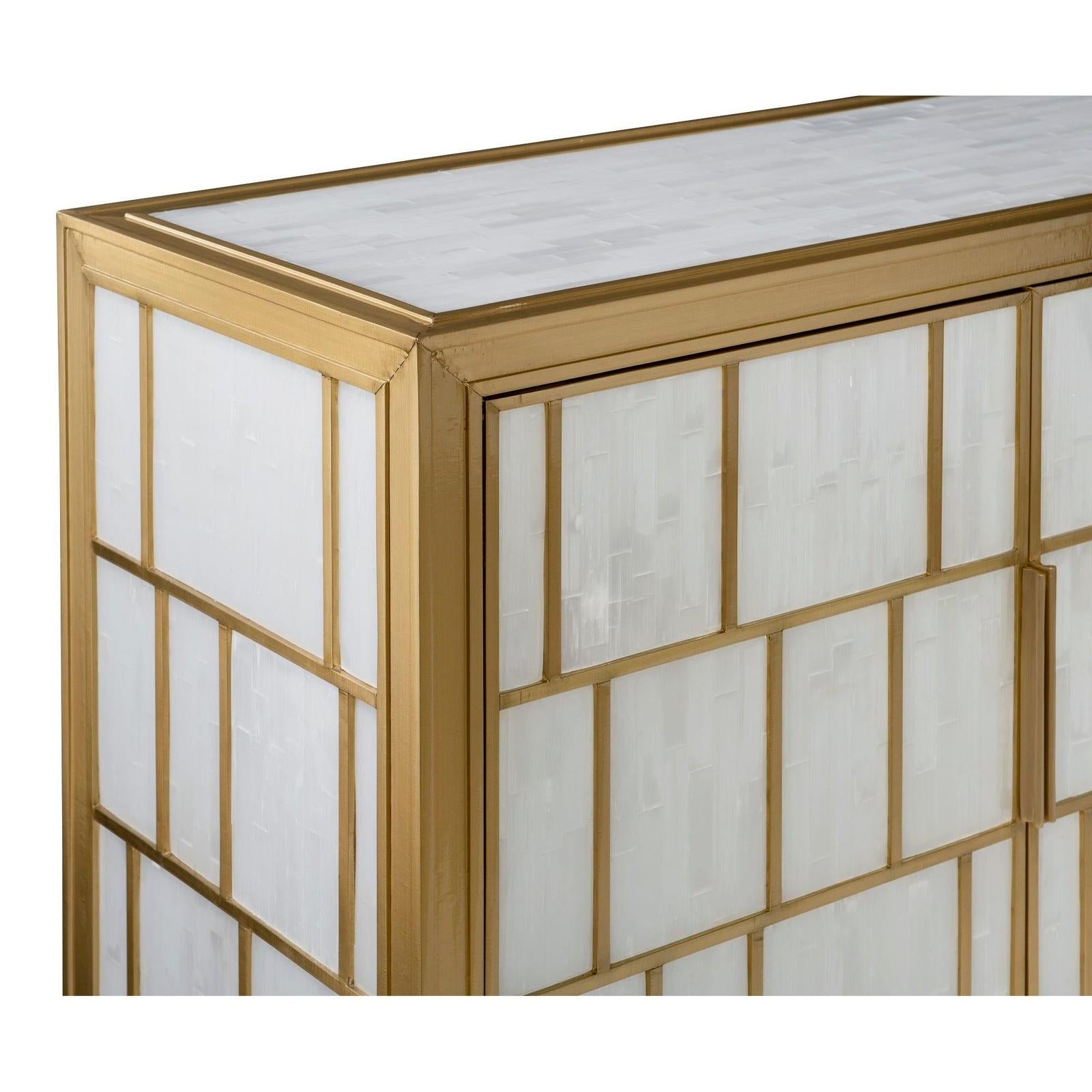 Maitland Smith Selenite Credenza
