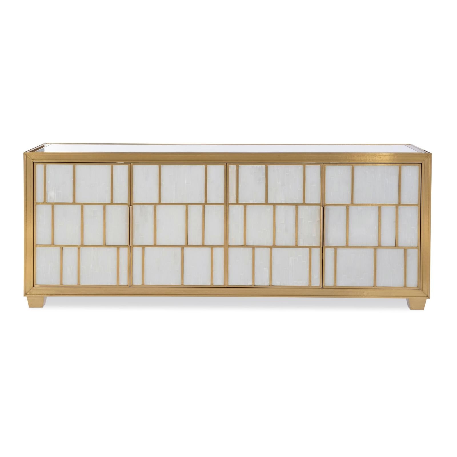 Maitland Smith Selenite Credenza