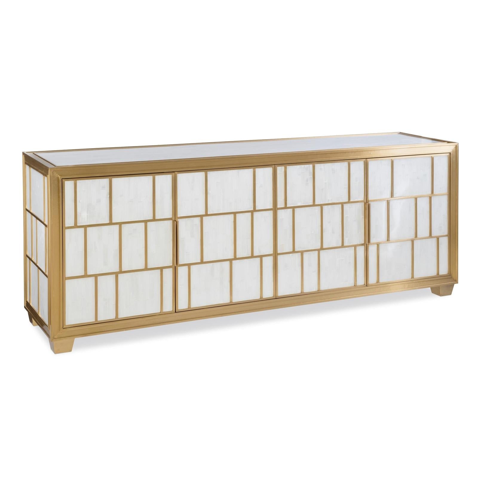 Maitland Smith Selenite Credenza