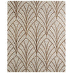 Feizy Wallace 8A44F Modern Ikat Rug in White/Brown