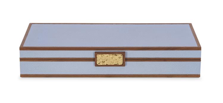 Maitland Smith Light Blue Stacking Boxes