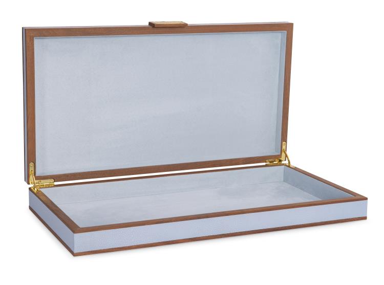 Maitland Smith Light Blue Stacking Boxes