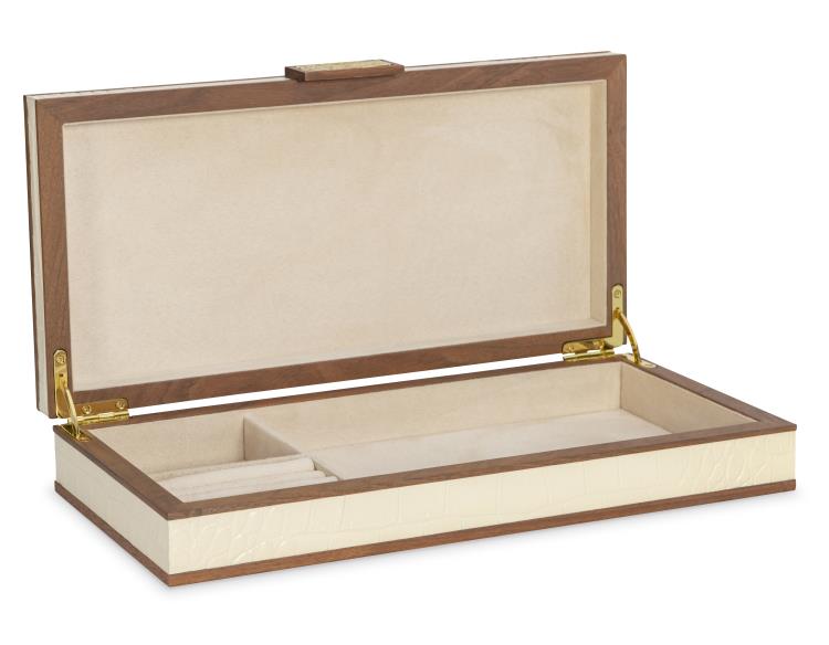 Maitland Smith Cream Stacking Boxes