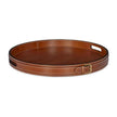 Maitland Smith Leather Buckle Tray
