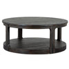Magnussen Home Boswell Peppercorn Round Cocktail Table With Casters