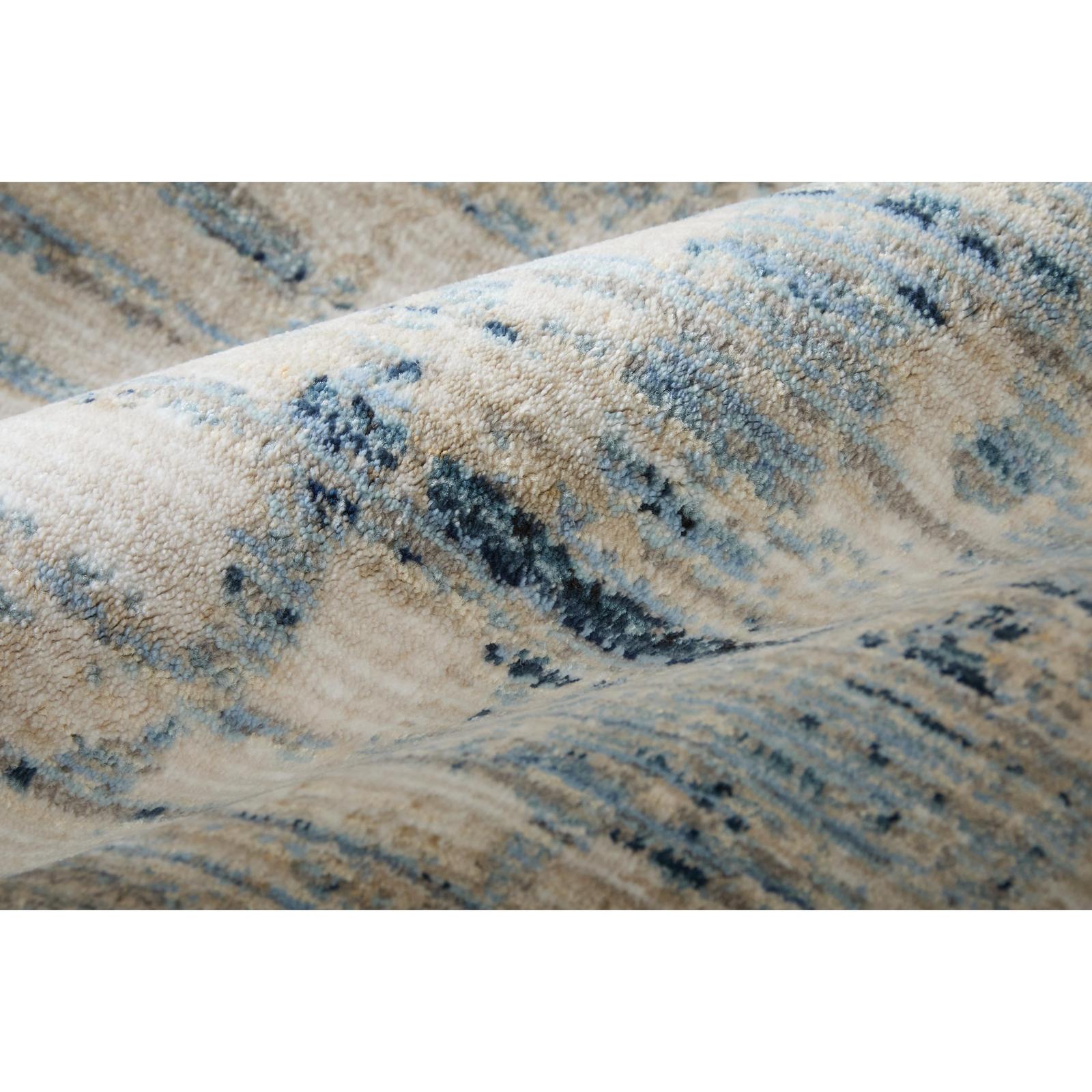 Feizy Sonora 39UAF Modern Abstract, Blue/Ivory/Gray, Rug