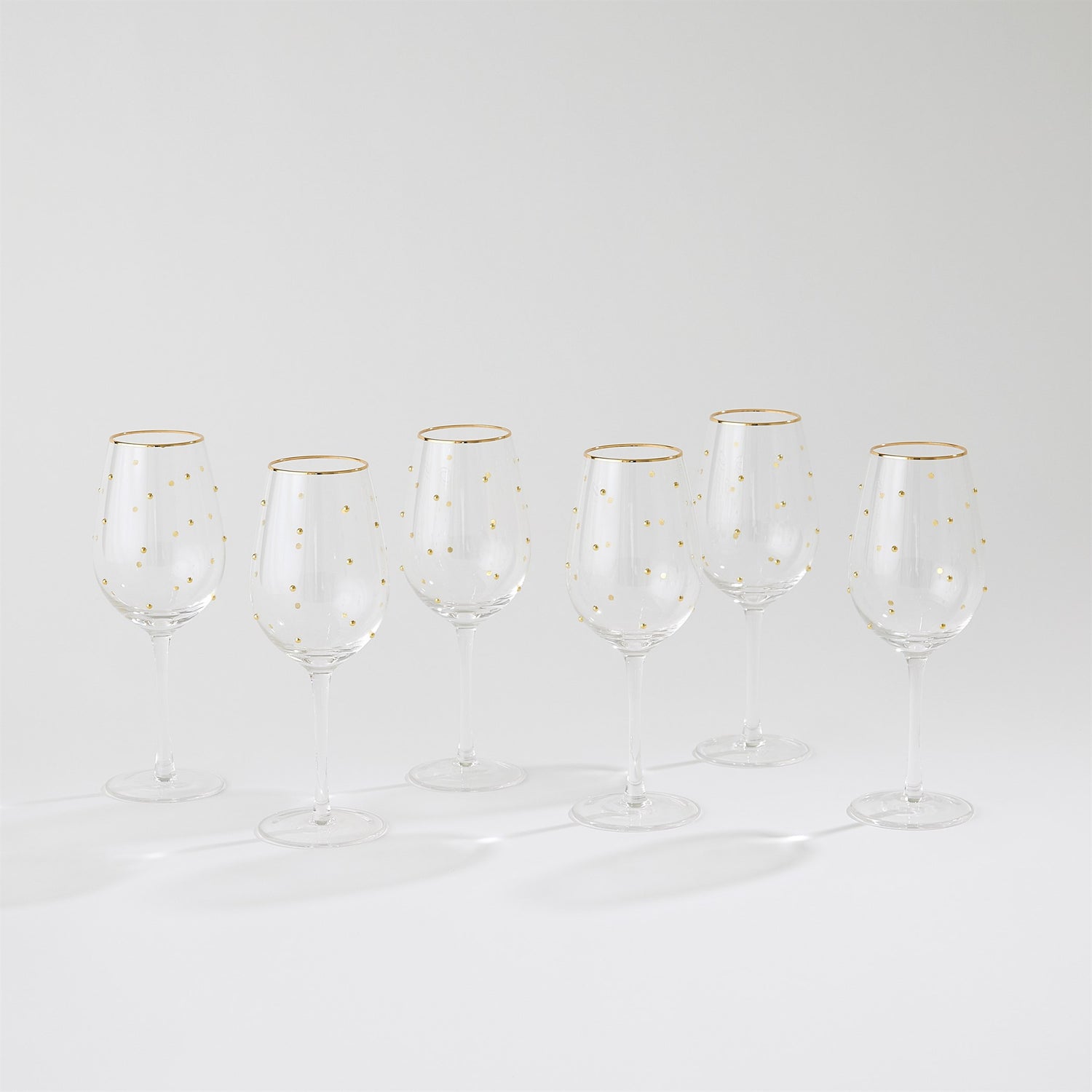 Global Views Celebration Wine Glasses Set of 6
