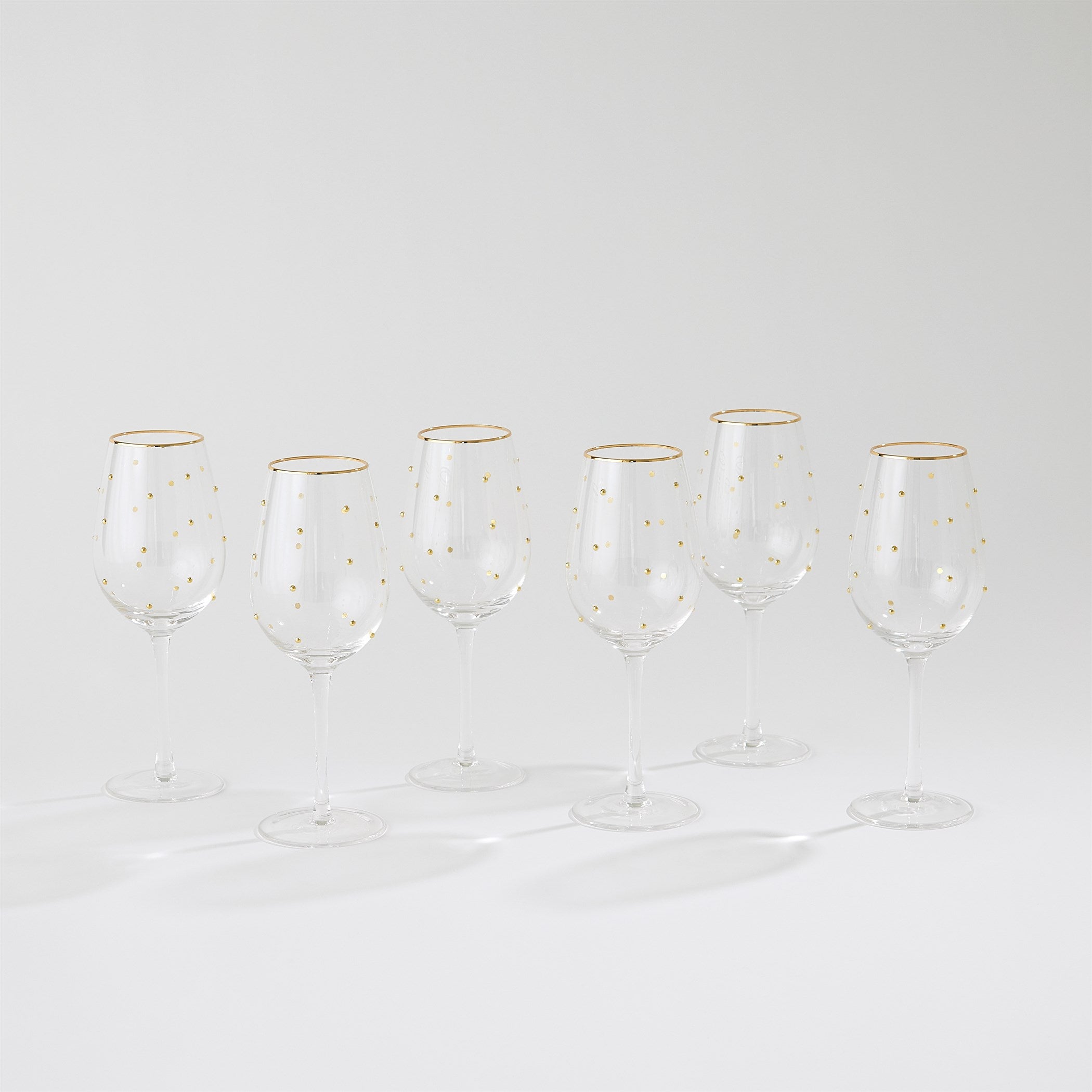Global Views Celebration Wine Glasses Set of 6