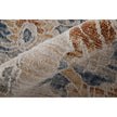 Feizy Pasha 39M9F Transitional Floral & Botanical in Taupe/Ivory/Blue