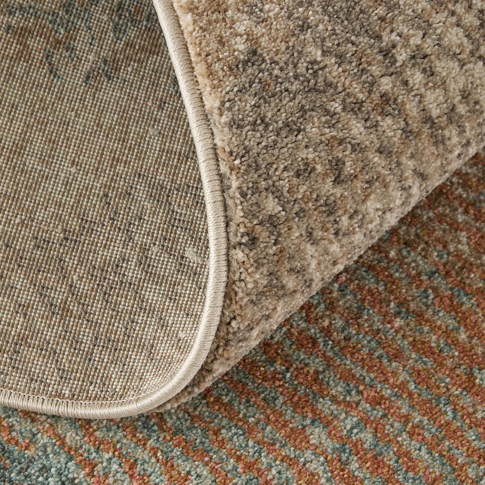 Feizy Eden 39QTF Modern Abstract Rug in Brown/Tan/Blue