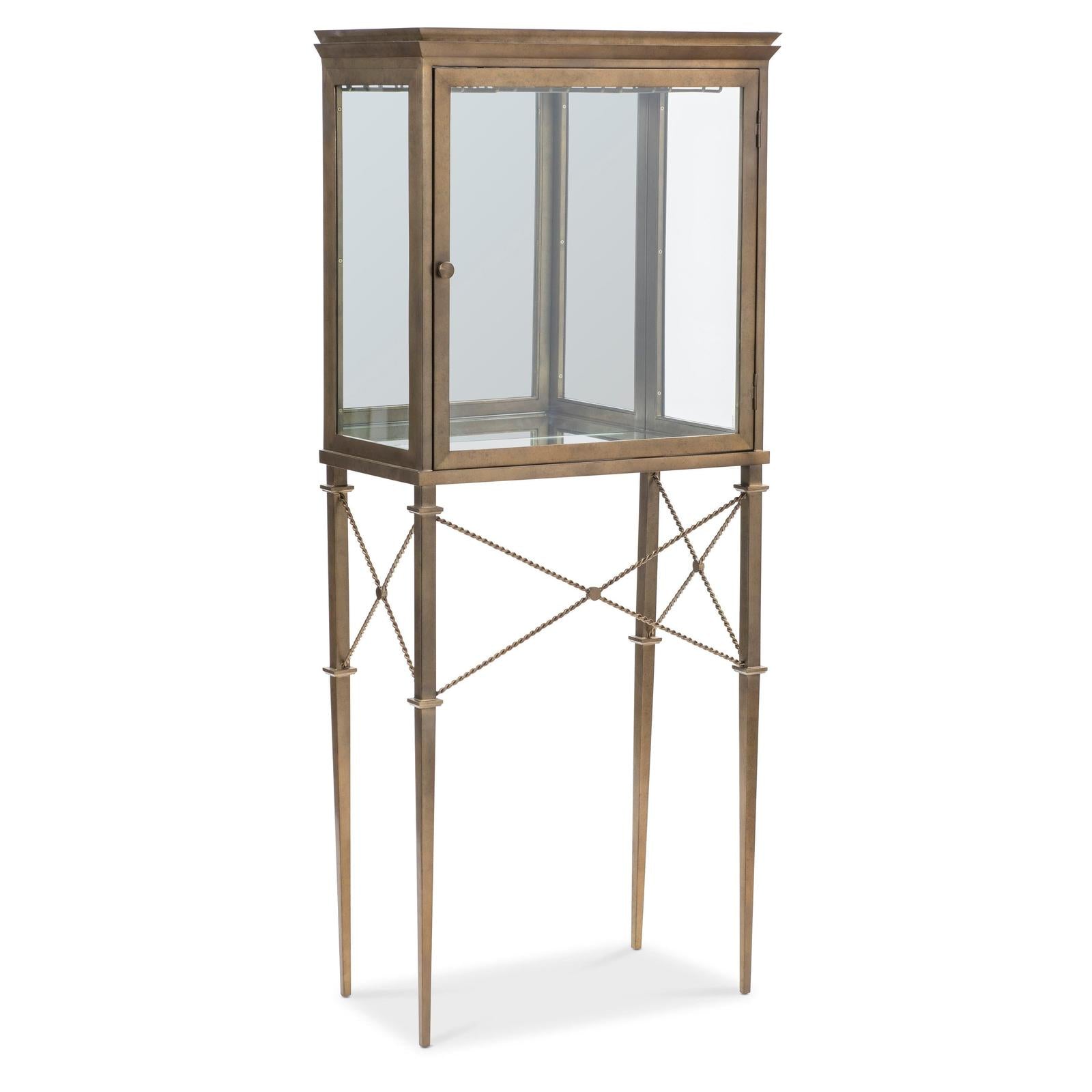 Maitland Smith Hamilton Vitrine Bar Cabinet