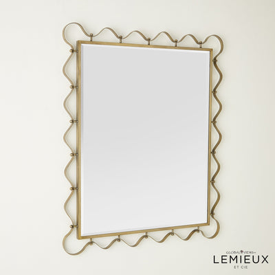 Global Views Brass Les Vagues Mirror