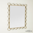 Global Views Brass Les Vagues Mirror